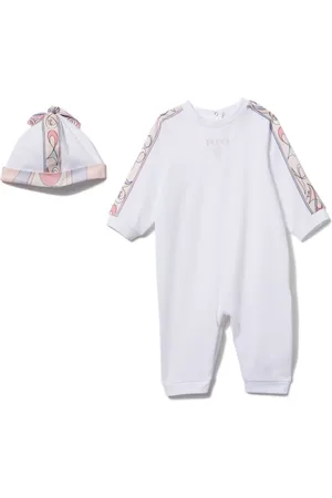 PUCCI Junior Marmo-trim babygrow set
