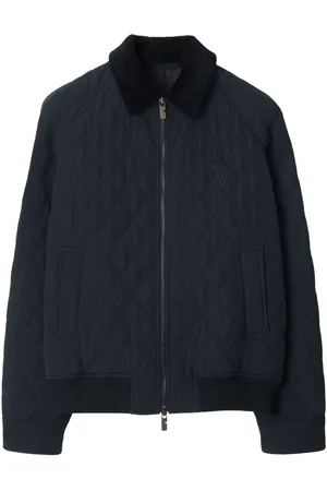 Burberry Logo-embroidered padded jacket