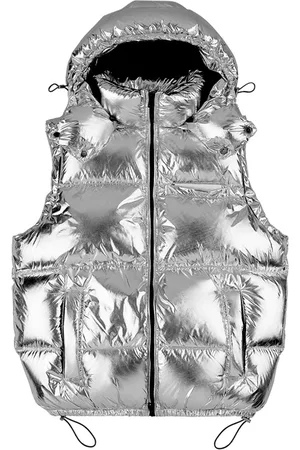 Purple Brand Wordmark puffer vest