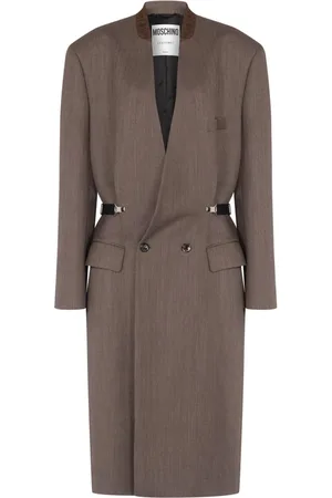 Moschino Wool canvas coat