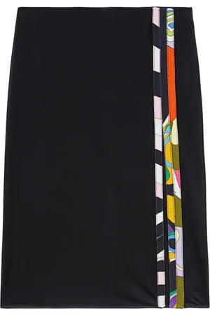 Puccini Orchidee/Iride-print pencil skirt