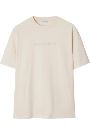 Burberry Logo-embroidered T-shirt