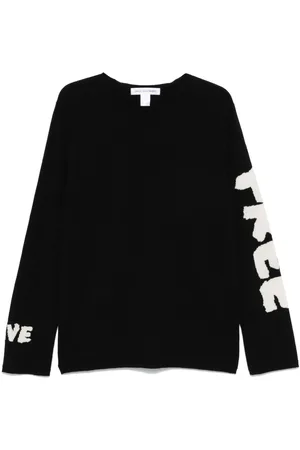Comme des Garçons Intarsia-knit logo sweater