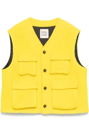 DOUUOD KIDS Brushed-finish gilet