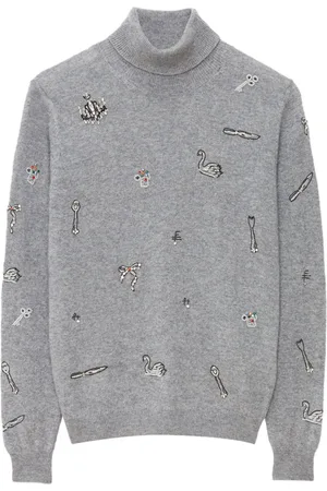Msgm Embellished high-neck jumper