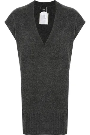 Pinko V-neck fine-knit gilet
