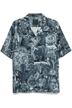 Givenchy Hubert objects-print silk shirt