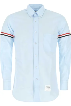 Thom Browne RWB-stripe long-sleeve shirt