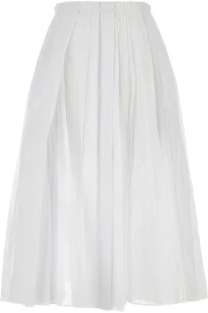 Jil Sander A-line pleated skirt