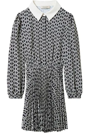 Twin-Set Crepe-de-chine short dress