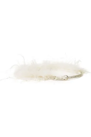 Twin-Set Feathers oval T belt