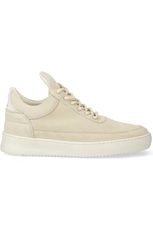 Filling pieces Logo-embroidered suede sneakers