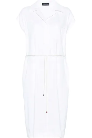 LORENA ANTONIAZZI Twill midi dress