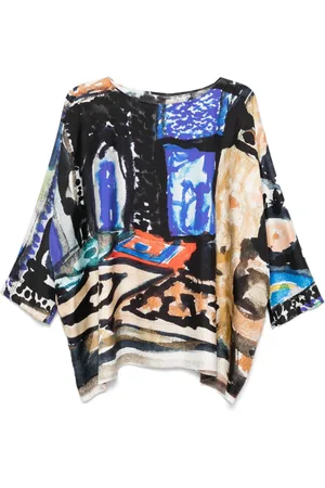 DANIELA GREGIS Abstract-print blouse