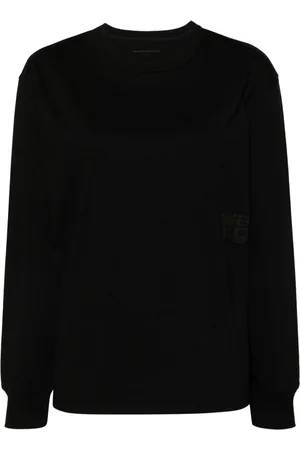 Alexander Wang Raised-logo long-sleeve T-shirt