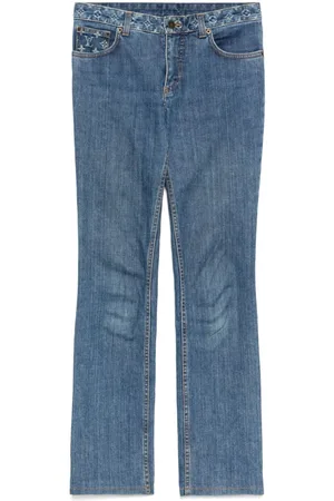 LOUIS VUITTON 1990-2000s Louis Vuitton Monogram Denim Long Pants