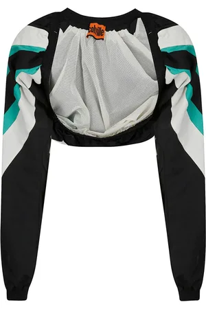 Colville X Diadora logo-tape cropped jacket