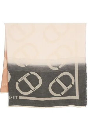 Twin-Set Oval T-jacquard scarf