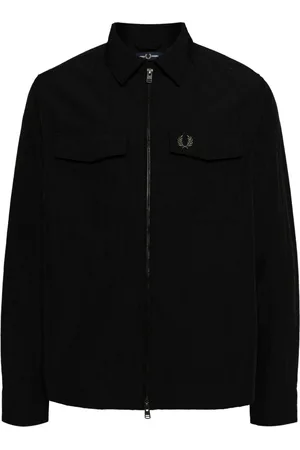 Fred Perry Logo-embroidered zip-up windbreaker