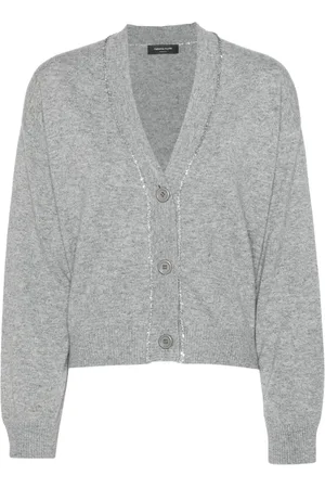 Fabiana Filippi Sequin-embellished virgin wool blend cardigan