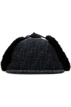 Fendi FF- logo canvas hat
