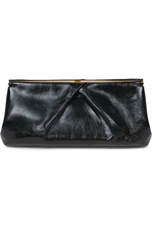 DRIES VAN NOTEN Large leather clutch bag