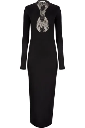Nina Ricci Lace-panelling maxi dress