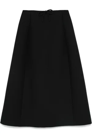 VALENTINO GARAVANI Bow-detailed midi skirt