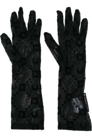 Marine Serre Flocked-monogram gloves