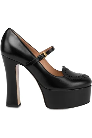 Moschino 125mm heart-appliqué pumps