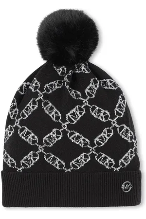 Michael Kors Logo-jacquard pompom beanie