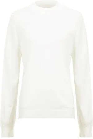 Maison Margiela Ribbed-edge wool sweater