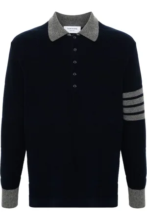 Thom Browne 4-Bar virgin wool polo shirt