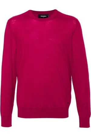 Dsquared2 Logo-plaque fine-knit jumper