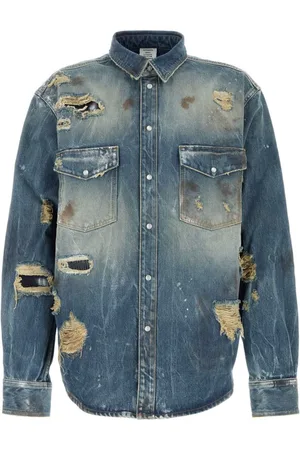 Vetements Distressed denim shirt