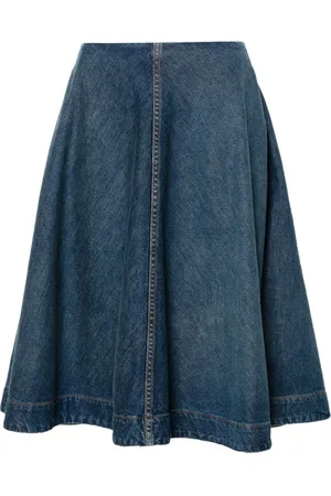 Khaite Renta denim skirt