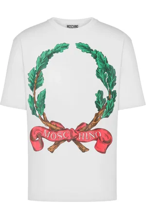 Moschino Laurel-print jersey T-shirt