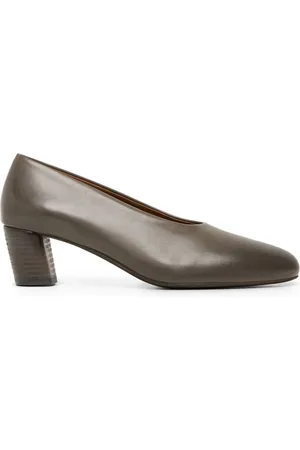 MARSÈLL Block-heel leather pumps