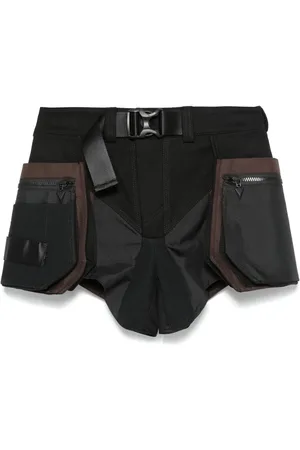 MUGLER Technical fabric cargo shorts