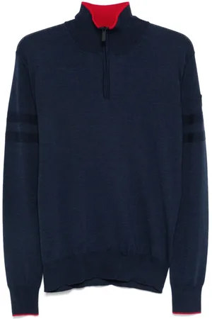 Rossignol Stripe-detail half-zip sweater