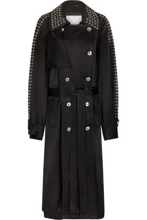 Paco rabanne Eyelet-detail trench coat