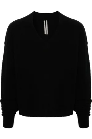 Rick Owens V-neck drop-shoulder jumper