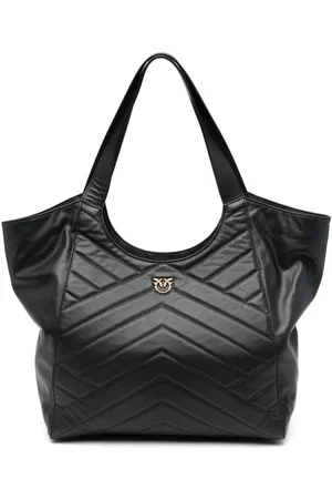 Pinko Chevron-quilted tote bag