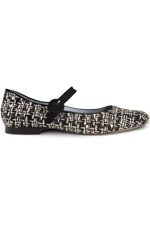 Blue Bird Tweed ballerina shoes