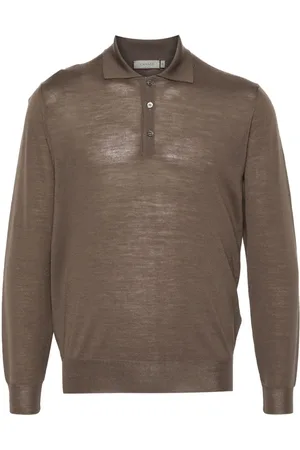CANALI Merino-wool polo shirt
