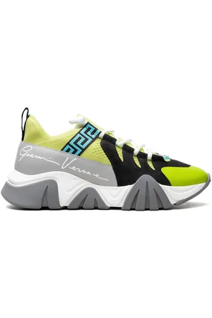 VERSACE Squalo "Neon Green/Black/Aqua" sneakers