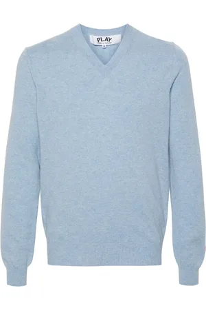 Comme des Garçons Logo-appliqué wool jumper