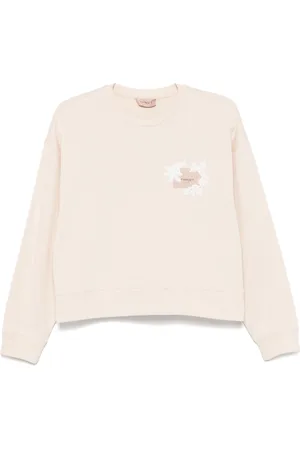 Twin-Set Floral-patch sweatshirt