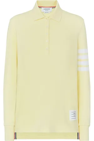 Thom Browne 4-Bar long-sleeved polo top