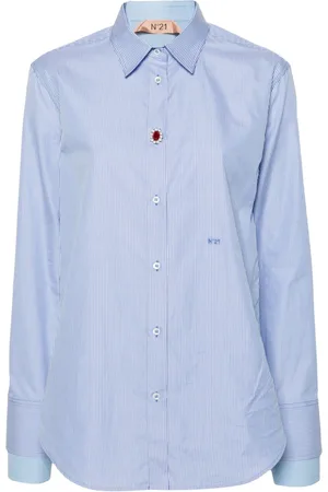 Nº21 Logo-embroidered shirt